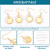 Unicraftale DIY Blank Dome 201 Stainless Steel Dangle Earrings Making Kit STAS-UN0057-22-5