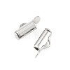 SHEGRACE Brass Slide On End Clasp Tubes XGRQ1R087-355P-2