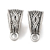 Tibetan Style Alloy Tube Bails FIND-Z128-09AS-1