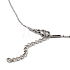 10Pcs 304 Stainless Steel Serpentine Chain Necklaces Set NJEW-K254-01P-3
