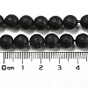 Natural Black Onyx Beads Strands G-D710-8mm-06-3