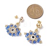 Glass Seed Beads Stud Earrings EJEW-MZ00270-03-3