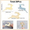 SUNNYCLUE Deer Shape Plastic Wine Glass Charms AJEW-SC0001-63B-2