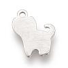 Tarnish Resistant 201Stainless Steel Kitten Stamping Blank Tag Pendants STAS-S057-19-1