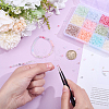 2400Pcs 12 Colors Frosted Glass Beads FGLA-ME0001-01-3