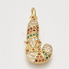 Brass Cubic Zirconia Pendants & Stud Earrings & Adjustable Rings Jewelry Sets SJEW-S043-14-6