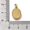 Brass Micro Pave Clear Cubic Zirconia Pendants ZIRC-I070-052G-3