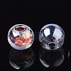 Round Handmade One Hole Blown Glass Globe Ball Bottles X-BLOW-R002-25mm-AB-2