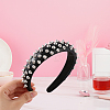 1Pc Imitation Leather Hair Bands for Women OHAR-CL0001-04B-3