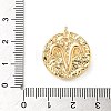 Brass Micro Pave Cubic Zirconia Enamel Pendants KK-L250-08G-02-3