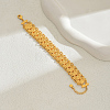 Brass Coin Link Bracelets SF1063-2-1