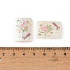 Printed Opaque Acrylic Beads OACR-B054-01D-3