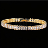 Brass Pave Cubic Zirconia Rectangle Tennis Bracelets for Women UU2091-6-1
