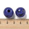 Printed Wood European Beads WOOD-G022-08A-06-3