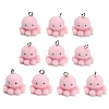 Flocking Opaque Resin Pendants CRES-B039-07-1