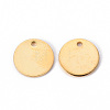 201 Stainless Steel Stamping Blank Tag Pendants STAS-T058-10mm-G-2