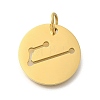 Ion Plating(IP) 304 Stainless Steel Pendants STAS-M074-02G-G-1