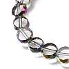 Electroplated Transparent Glass Beads Strands GL-CBA98F0-06C-03-2
