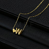 Alloy Letter Heart Pendant Necklaces for Women WGBB55E-19-1