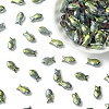 100Pcs Electroplate Transparent Glass Beads EGLA-YW0005-28D-1