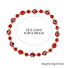 Glass Evil Eye Beaded Stretch Bracelets for Women Men VP6778-1-2