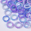 ABS Plastic Imitation Pearl Linking Rings OACR-N005-10mm-03-1