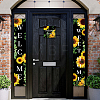 Polyester Hanging Sign for Home Office Front Door Porch Decorations HJEW-WH0023-012-4
