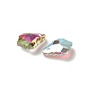 AB Color Plated Electroplate Glass Pendants EGLA-O003-06C-17-2