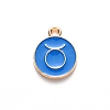 Alloy Enamel Pendants X-ENAM-S124-01A-02C-2