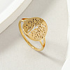 Tree of Life 201 Stainless Steel Finger Rings FS-WG3B6B9-02-1