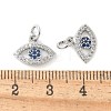 Brass Micro Pave Cubic Zirconia Charms KK-U056-28P-3