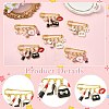6Pcs 3 Style Steel Brooches JEWB-CJ00006-3