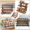 4-Tier Wood Action Figure Storage Display Risers ODIS-WH0038-306B-5