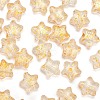 Spray Painted Transparent Glass Beads GLAA-FS0001-01B-6