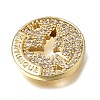 Brass Micro Pave Clear Cubic Zirconia Connector Charms CU-CBAA556-04A-2