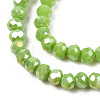 Electroplate Glass Beads Strands EGLA-A034-P1mm-B24-3