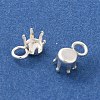 Ion Plating(IP) 304 Stainless Steel Charms Rhinestone Claw Settings X-STAS-U025-02A-S-2