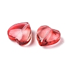 Gradient Color Baking Paint Transparent Glass Beads DGLA-N005-08-2