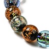 Handmade Dichroic Foil Glass Beads Strands DICH-U001-05J-3