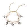 Adjustable Alloy Tortoise Charm Bracelets BJEW-JB13652-3