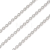 Anti-Tarnish Rhodium Plated 925 Sterling Silver Cable Chains STER-E072-02P-06-1