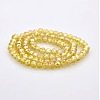 AB Color Plated Faceted Rondelle Electroplate Glass Beads Strands GLAA-A024D-AB12-2