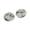 Natural Sesame Jasper Cabochons G-H1596-FR-25mm-14-2