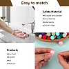80Pcs Round Silicone Focal Beads SIL-SZ0001-24-36-4