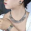 Alloy Chain Necklaces & Stud Earrings & Bracelets Sets FS-WG5EDEB-10-3