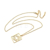 304 Stainless Steel Necklace NJEW-D330-01G-12-2