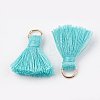 Polycotton(Polyester Cotton) Tassel Pendant Decorations X-FIND-S280-08-2