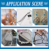 50Pcs Rhodium Plated 925 Sterling Silver Soldered Closed Jump Rings FIND-GA0006-77-5
