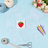 100Pcs 10 Styles DIY Plastic Canvas Shapes DIY-WA0001-30-5