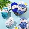 12 Skeins 4 Colors 4-Ply 60%Polyester 40%Acrylic Blended Yarn OCOR-FS0001-07D-5